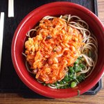 浜のかきあげや - 桜えびのかき揚げそば（2012.4）