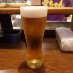 やきとん 宮ちゃん - 生ビール(400円)