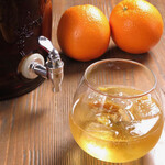 燻製バル モトカラ - スモーキーオレンジ　ブランデースプリッツァー