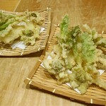 天ぷら処 こさか - 山菜天ぷら盛り合わせ