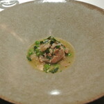 リストランテ カノフィーロ - ヴェネト産仔ウサギのラグーとグリーンピース