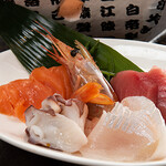 海ばたけ - 岩塩プレート（魚介セット）