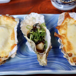 美浦荘 - 牡蠣グラタン焼き、チーズ焼き、味噌