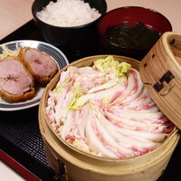 【数量限定】豚バラと白菜のミルフィーユせいろ蒸し定食