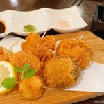 居酒屋 絆 - 2019年10月　一口串カツ盛り合せ【800円】