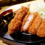 Tonkatsu Keiwaikei - 2019年10月　天然大海老フライと国産ロースとんかつ膳。さすが老舗！レベル高い！