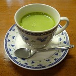 割烹 駿河 - 抹茶カプチーノ(2012/04/19撮影)