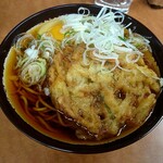 Mito Noborisoba - かき揚げそば390円+生卵