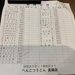 Henkotsu udon mabi - 【2020.2】