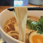 らぁ麺 めん奏心 - 丸鶏中華そば 麺リフト