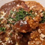 彼女のカレー - あいがけハンバーグカレー