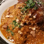 彼女のカレー - あいがけハンバーグカレー