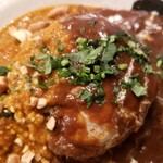 彼女のカレー - あいがけハンバーグカレー