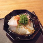 〆たハマチとヒラメの刺身