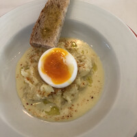 Benoit Alain Ducasse - タラのブランダードと半熟卵