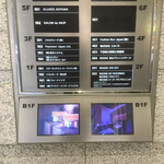 Yakitori Taira - ビル一階の案内板
