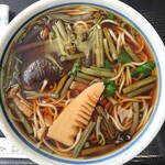 福寿庵 - 山菜そば（800円）