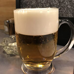 居酒屋八角 - 太いジョッキの生ビール