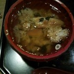 最後にお出汁でさらさらと