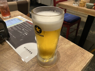 Sakaitoriyakisakaba - 2020年2月15日  飲み放題、まず生ビールで
