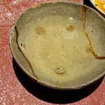 食堂 ぎんみ - 枕崎産鰹節の一番出汁。　400年前の唐津焼きの器