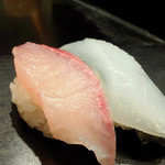 Sushi Masa - ハマチ＆イカ