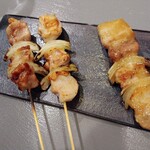 Yakitori Madara - 串盛り合わせの鶏、豚