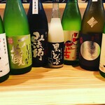 Teuchi Soba Kokoro - 地酒　１合600円（税込）〜