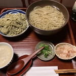 Urushiya - お蕎麦2種盛り　名代のおろし、田舎風のかけ