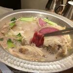 めり乃 秋葉原本店 - ラム＆牛タンしゃぶ（4480円税別）＋プレミアムプラン（1000円税別）