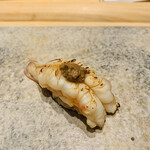 鮨 由う - 車海老 炙り 海老味噌添え