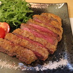 季節料理 よし野 - 牛カツふきのとう醤油