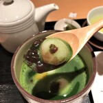 Tagashira Chaho - 抹茶ぜんざいの餡子が抹茶の苦みととてもいい塩梅(^^♪