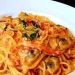 ダイニング たか志 - プレミアムパスタ2020/2ズワイ蟹のトマトクリームスパゲティ＠1180　