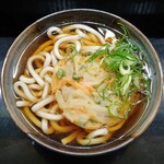 南海そば - かき揚げうどん（330円）