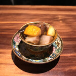 ななにん - 赤海鼠 茶ぶり、金柑と