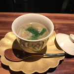 ななにん - ふかひれと朝採れ葱のスープ