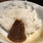 ななにん - 3杯目は自家製の青唐味噌と