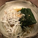 竹うち - ほうれん草としらす干しのお浸し