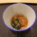 あま木 - のれそれ(桑名の白魚漁にかかるもの)のきしめん風