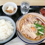 山彦 - 「本日の定食(うどんすき)」580円やっす！！