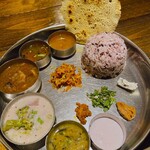 南インド料理　葉菜 - スペシャルミールス1300円