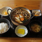 ヤマタカ食堂 - 料理写真:地鶏すき定食