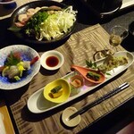 四季彩の宿 ふる里 - 夕食・ファーストセッティング