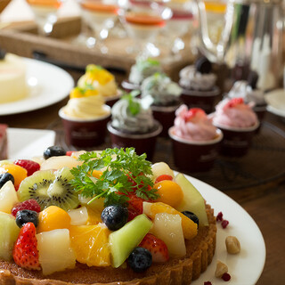 Colorful seasonal Sweets buffet