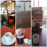 大正浪漫焼肉 金剛園 ろまん亭 - ランチにセットのホットコーヒー/ランチにセットのアイスコーヒー/食後にサービスの お茶