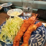 赤兎馬 - 足赤海老のフライ、タルタルソースは自家製♪