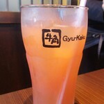 牛角 - ピンクグレープフルーツジュース 190円（税別）。　　　　　2020.02.15