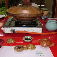 料亭 やまさ旅館 - 何と言っても器がすべてすっぽんです(^^;)