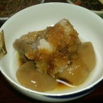 やきとりゆかり - 長野では『ジコボウ』と呼ばれるキノコのおろし、これが絶品！